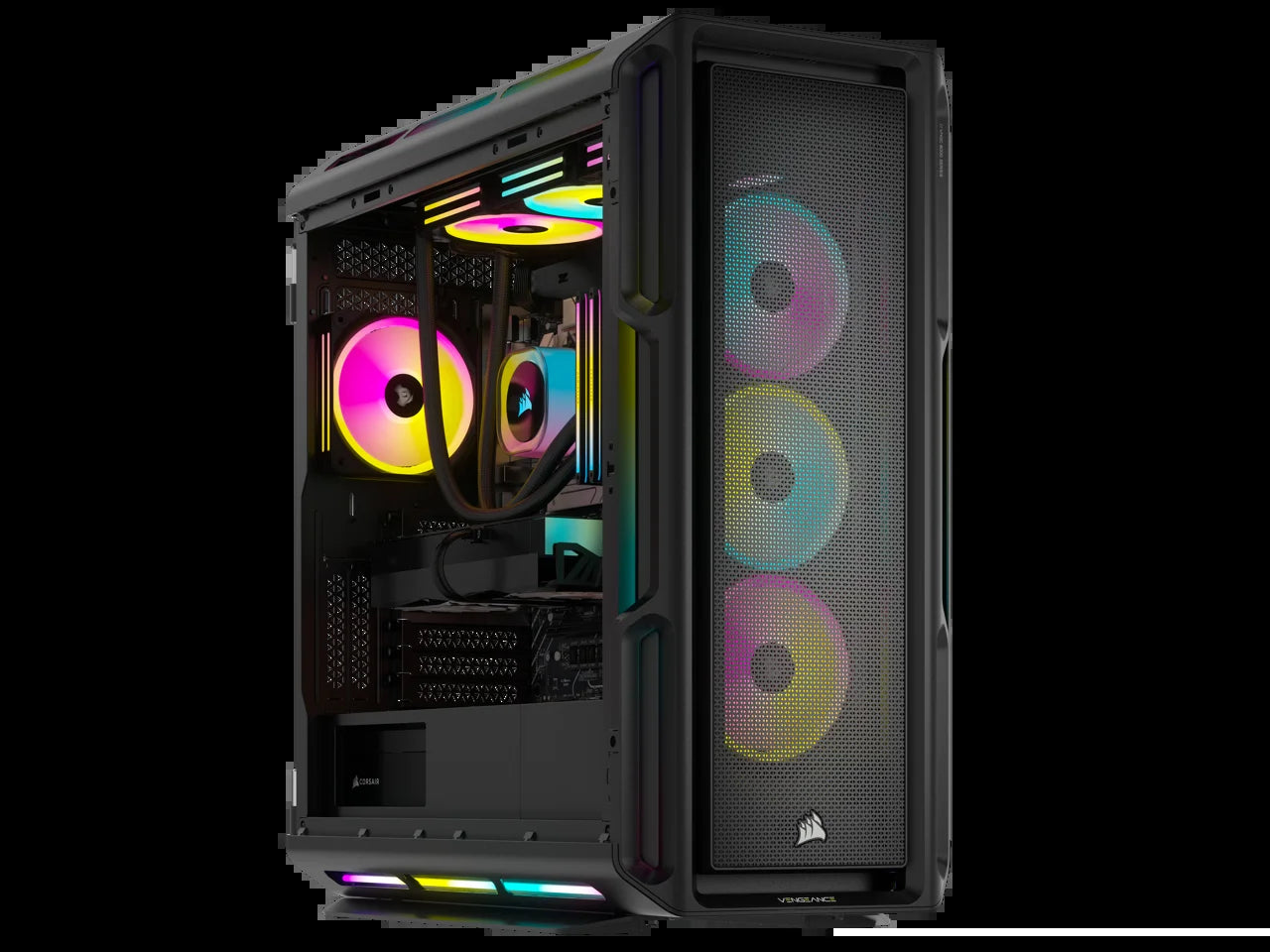 VENGEANCE I8200 Icue Link Edition Gaming PC - Liquid Cooled Intel Core I9 14900KF CPU - NVIDIA Geforce RTX 4090 Graphics - 64GB DOMINATOR TITANIUM RGB DDR5 Memory