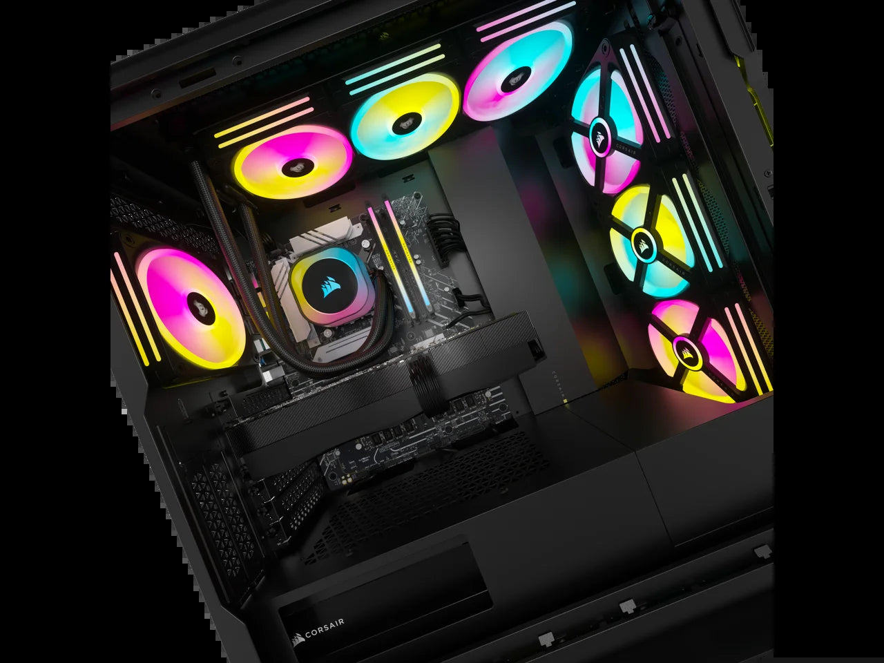 VENGEANCE I8200 Icue Link Edition Gaming PC - Liquid Cooled Intel Core I9 14900KF CPU - NVIDIA Geforce RTX 4090 Graphics - 64GB DOMINATOR TITANIUM RGB DDR5 Memory