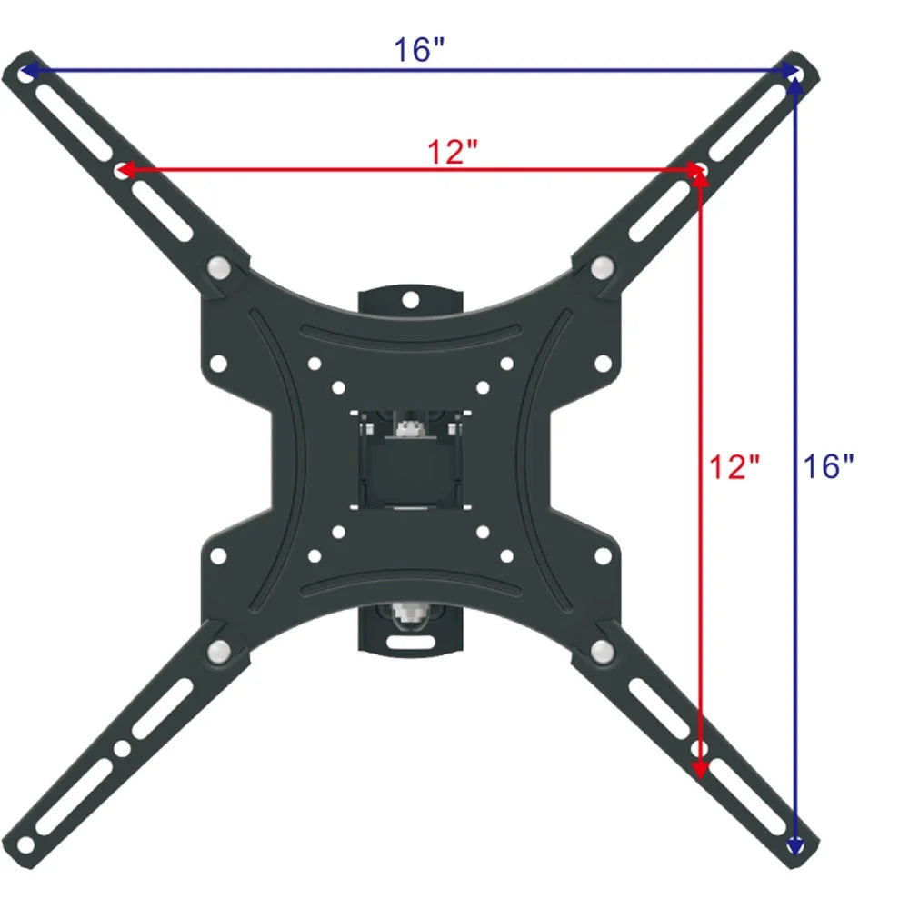 Full Motion TV Wall Mount Swivel Bracket 26 32 37 39 42 46 50 55 Inch LED LCD Display